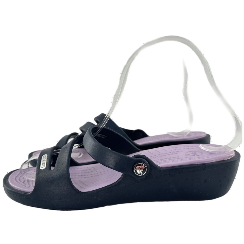 Crocs womens sandals size 6 blue purple outdoors water
slip on slides - Picture 4 of 13